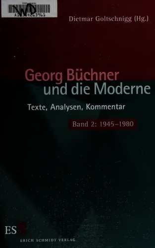 Georg Büchner und die Moderne, Bd. 2: 1945-1980