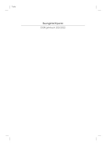 DGRI Jahrbuch 2021/2022