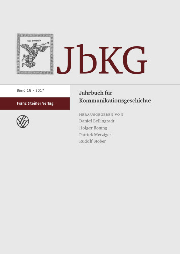 Jahrbuch für Kommunikationsgeschichte 19