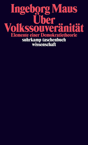 Über Volkssouveränität. Elemente einer Demokratietheorie