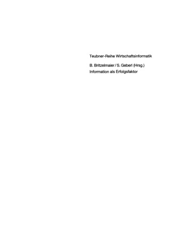 Information als Erfolgsfaktor: 2. Liechtensteinisches Wirtschaftsinformatik-Symposium an der Fachhochschule Liechtenstein
