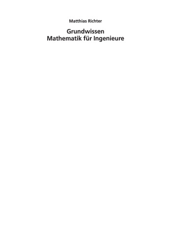 Grundwissen Mathematik für Ingenieure