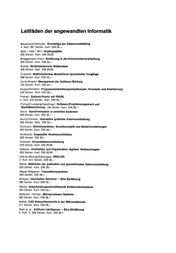 Programmentwicklungsumgebungen: Konzepte und Realisierung