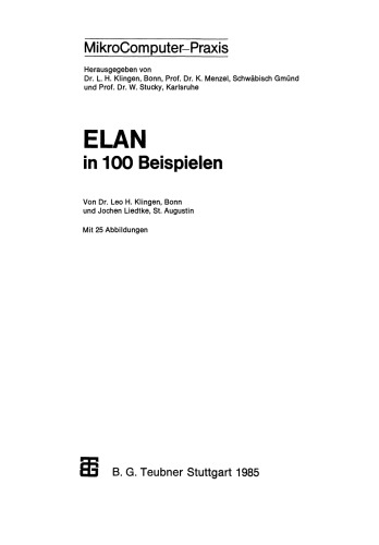 ELAN in 100 Beispielen