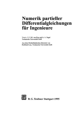 Numerik partieller Differentialgleichungen für Ingenieure