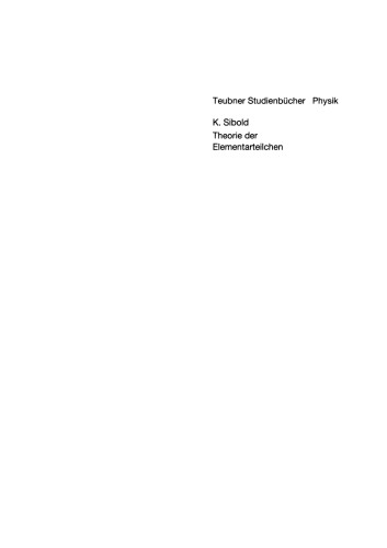 Theorie der Elementarteilchen