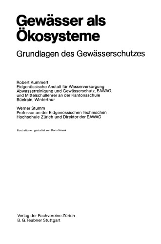 Gewässer als Ökosysteme: Grundlagen des Gewässerschutzes
