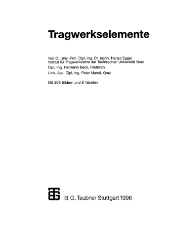Tragwerkselemente