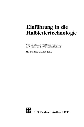 Einführung in die Halbleitertechnologie