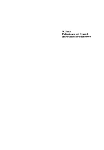 Fluktuationen und Dynamik aktiver Halbleiter-Bauelemente