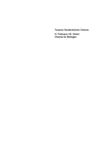 Chemie fur Biologen: Praktikum und Theorie