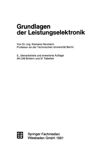 Grundlagen der Leistungselektronik