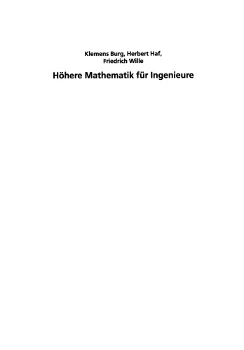 Höhere Mathematik für Ingenieure: Band I Analysis