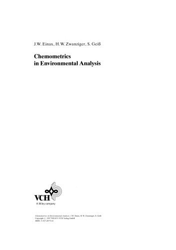 Chemometrics in Environmental Analysis