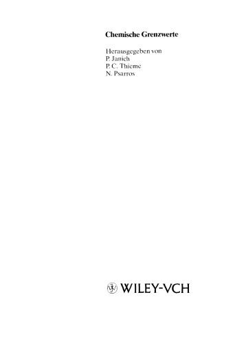 Chemische Grenzwerte: Eine Standortbestimmung von Chemikern, Juristen, Soziologen und Philosophen