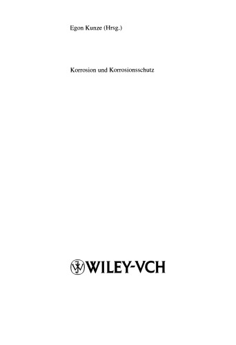 Korrosion und Korrosionsschutz