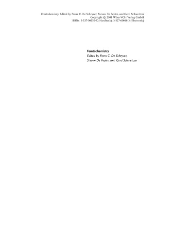 Femtochemistry: With the Noble Lecture of A. Zwail