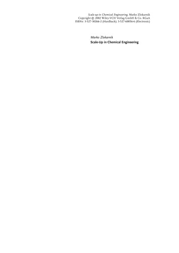 Scale-up in chemical engineering