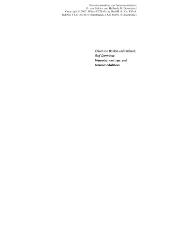 Neurotransmitters and Neuromodulators: Handbook of Receptors and Biological Effects