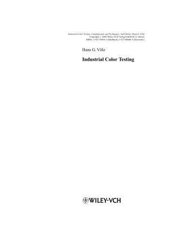 Industrial Color Testing, 2nd Edition