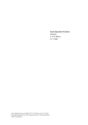 Green Separation Processes