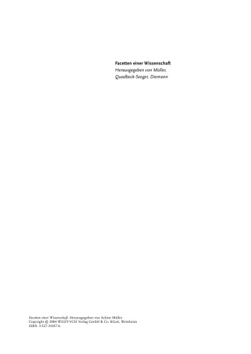 Facetten einer Wissenschaft: Chemie aus ungewohnlichen Perspektiven