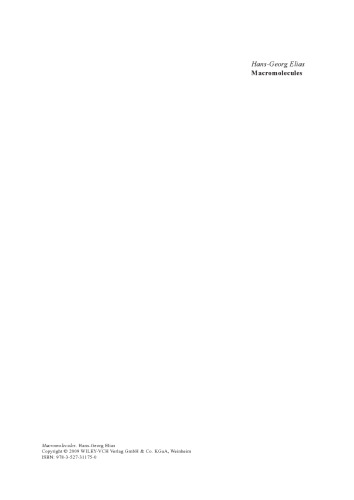 Macromolecules: Applications of Polymers, Volume 4