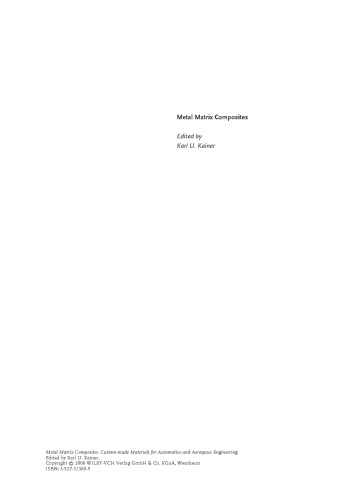 Metal Matrix Composites Kainer