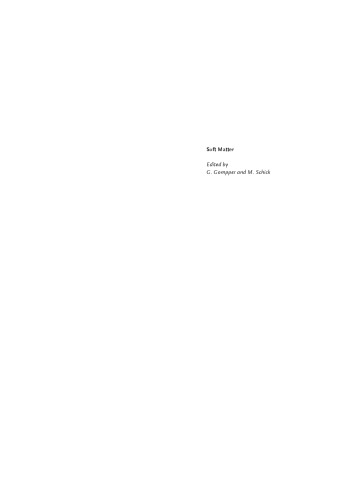 Soft Matter, Volume 4: Lipid Bilayers and Red Blood Cells