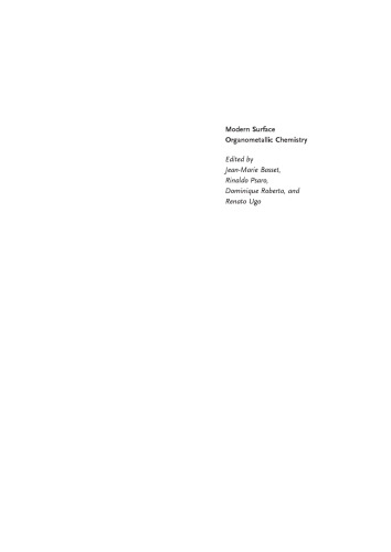 Modern Surface Organometallic Chemistry