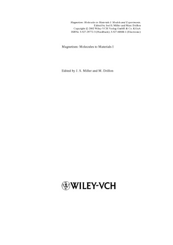 Magnetism: Molecules to Materials: 5 Volumes Set