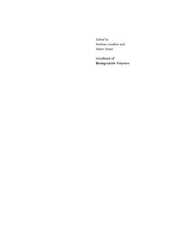 Handbook of Biodegradable Polymers: Isolation, Synthesis, Characterization and Applications