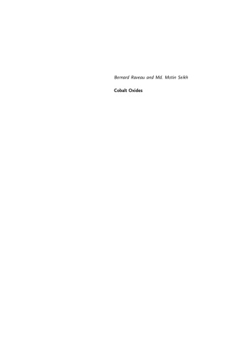 Cobalt Oxides: From Crystal Chemistry to Physics