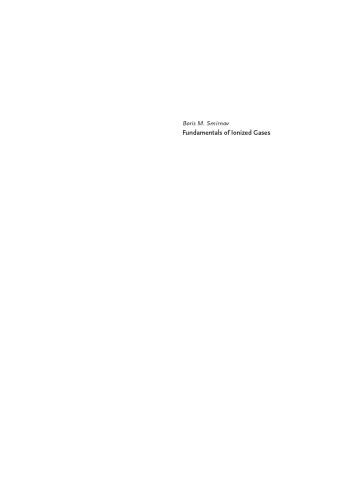 Fundamentals of Ionized Gases: Basic Topics in Plasma Physics