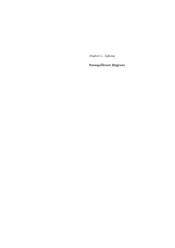 Nonequilibrium Magnons: Theory, Experiment, and Applications