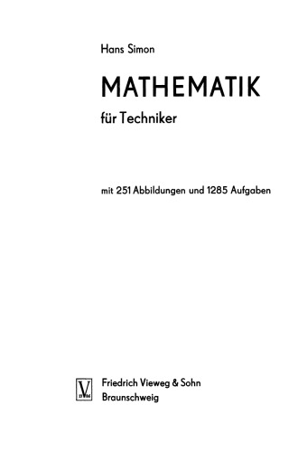 Mathematik für Techniker