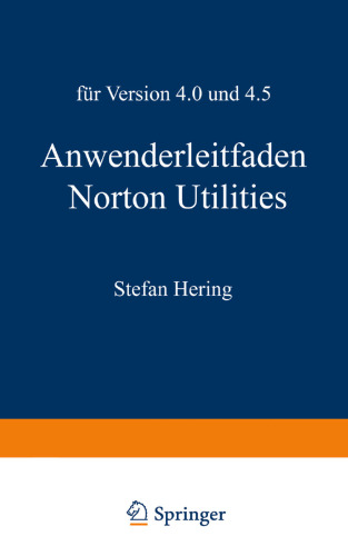 Anwenderleitfaden Norton Utilities: Für Version 4.0 und 4.5