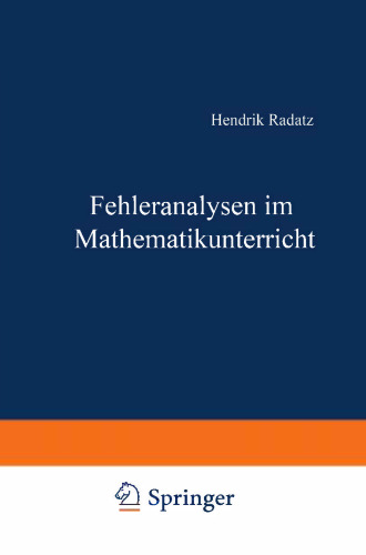 Fehleranalysen im Mathematikunterricht