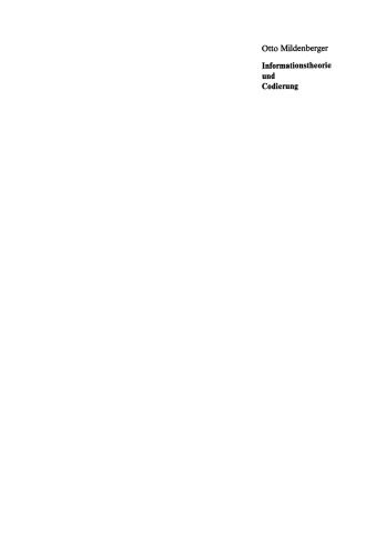 Informationstheorie und Codierung