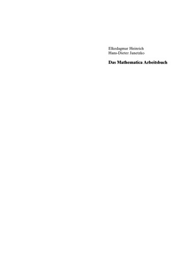 Das Mathematica Arbeitsbuch