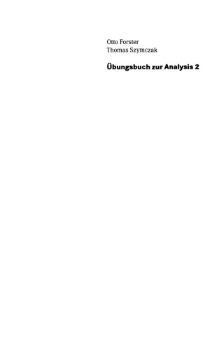Übungsbuch zur Analysis 2: Aufgaben und Lösungen
