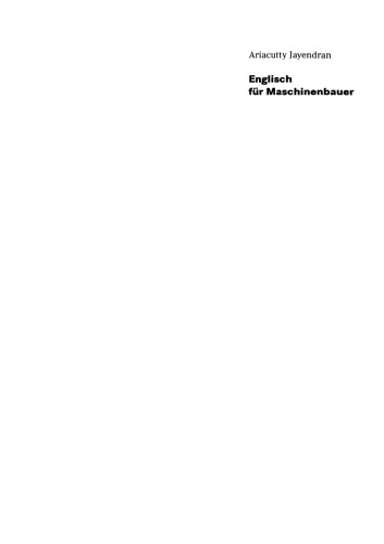 Englisch für Maschinenbauer