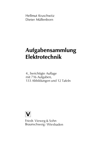 Aufgabensammlung Elektrotechnik