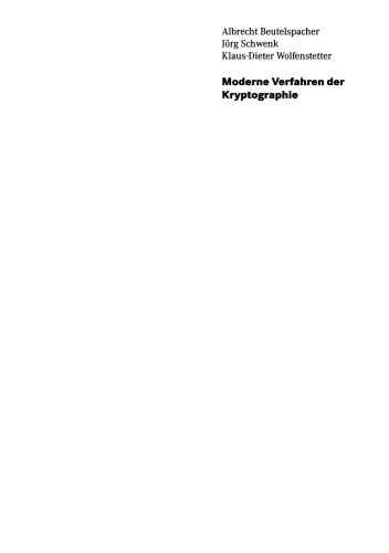 Moderne Verfahren der Kryptographie: Von RSA zu Zero-Knowledge
