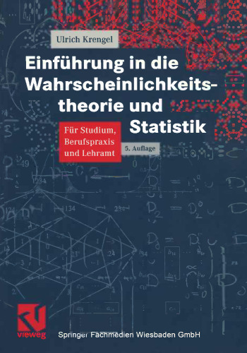 Einführung in die Wahrscheinlichkeitstheorie und Statistik