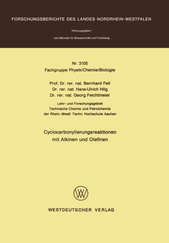 Cyclocarbonylierungsreaktionen mit Alkinen und Olefinen