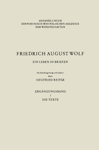 Ein Leben in Briefen: Ergänzungsband I. Die Texte