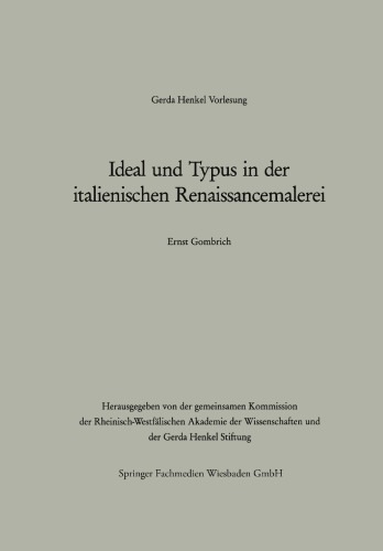Ideal und Typus in der italienischen Renaissancemalerei