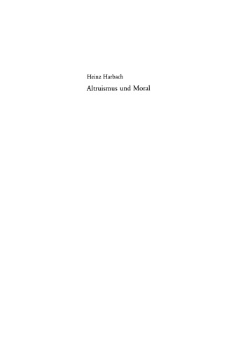 Altruismus und Moral