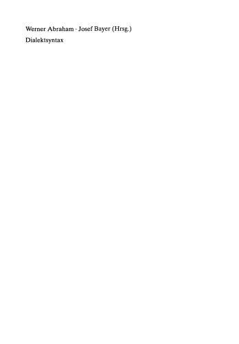 Dialektsyntax